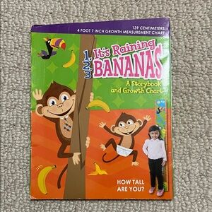 It's Raining Bananas Storybook and Growth Chart